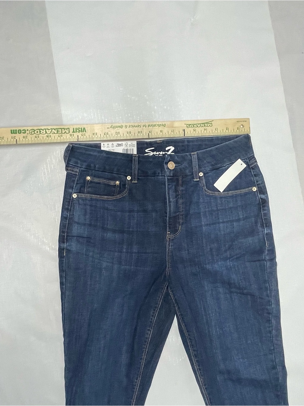 Seven7 Indigo Women's Skinny Jeans Sz:12 - Picture 4 of 6